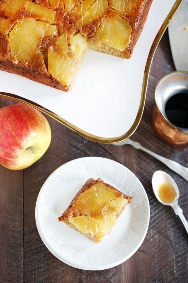 Caramel Apple Upside Down Honey Cake