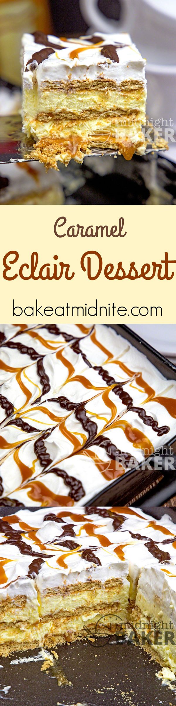 Caramel Eclair Dessert