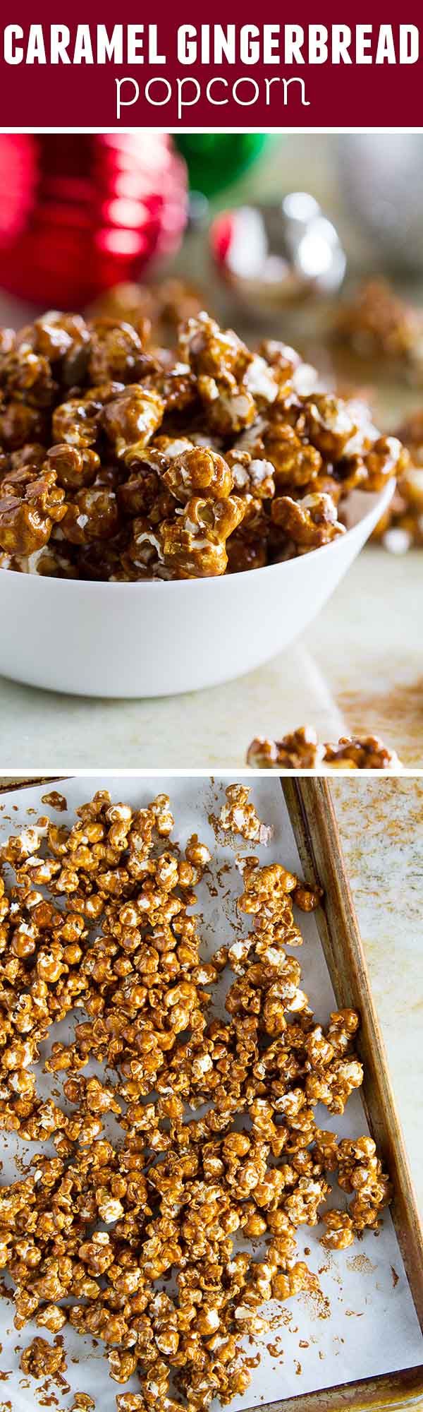 Caramel Gingerbread Popcorn