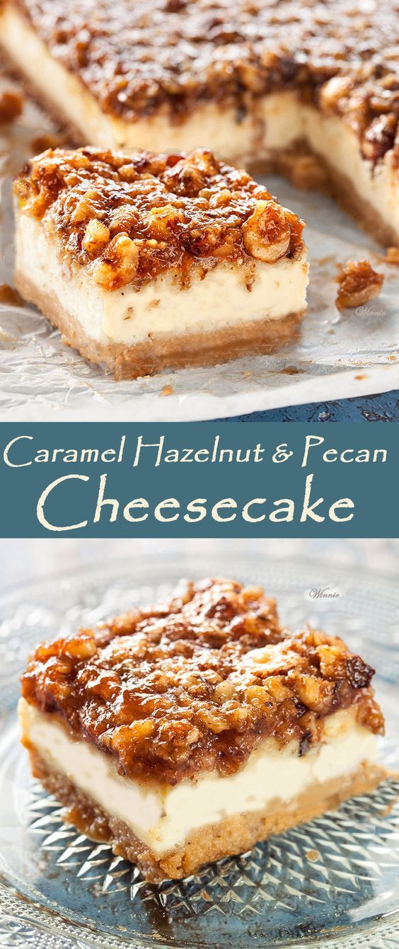 Caramel Hazelnut & Pecan Cheesecake