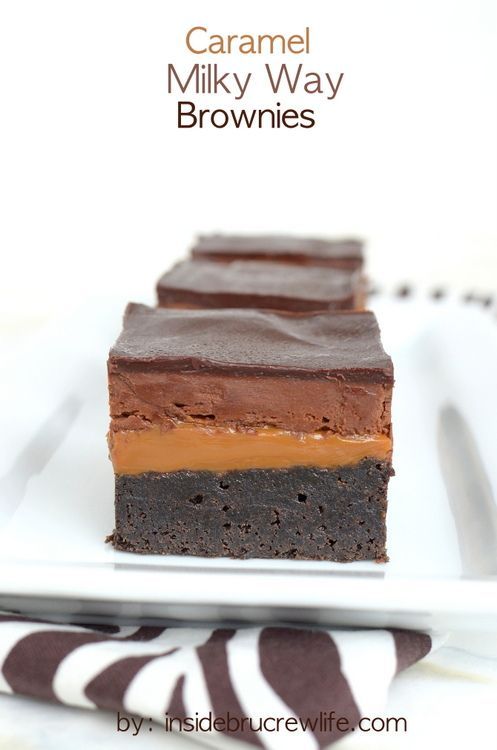 Caramel Milky Way Brownies