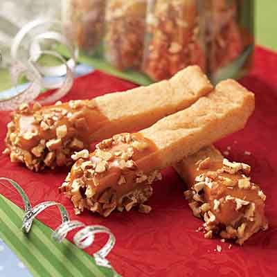 Caramel Shortbread Sticks