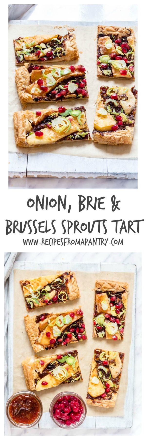 Caramelised Onion, Brie And Brussels Sprout Tart (4 Ingredients