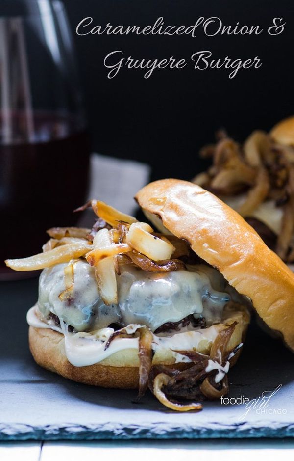 Caramelized Onion & Gruyère Burger