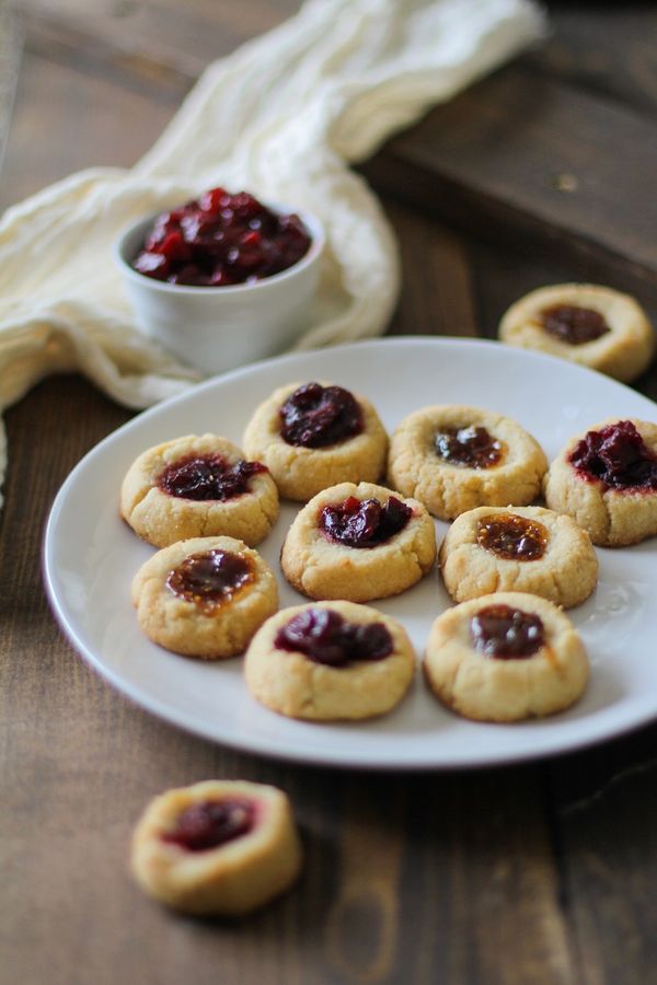 Cardamom Almond Paleo Thumbprint Cookies