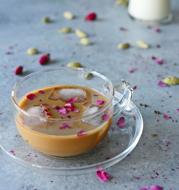 Cardamom Rose Iced Coffee