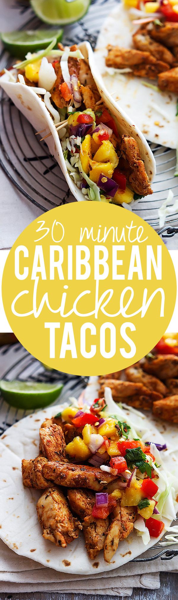 Caribbean Chicken Tacos