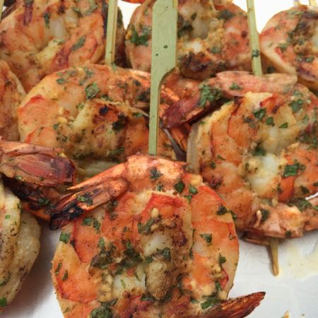 Caribbean Shrimp Lollipops