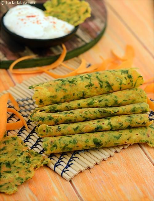 Carrot and Coriander Roti