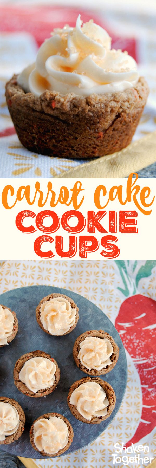 Carrot Cake Cookie Cups