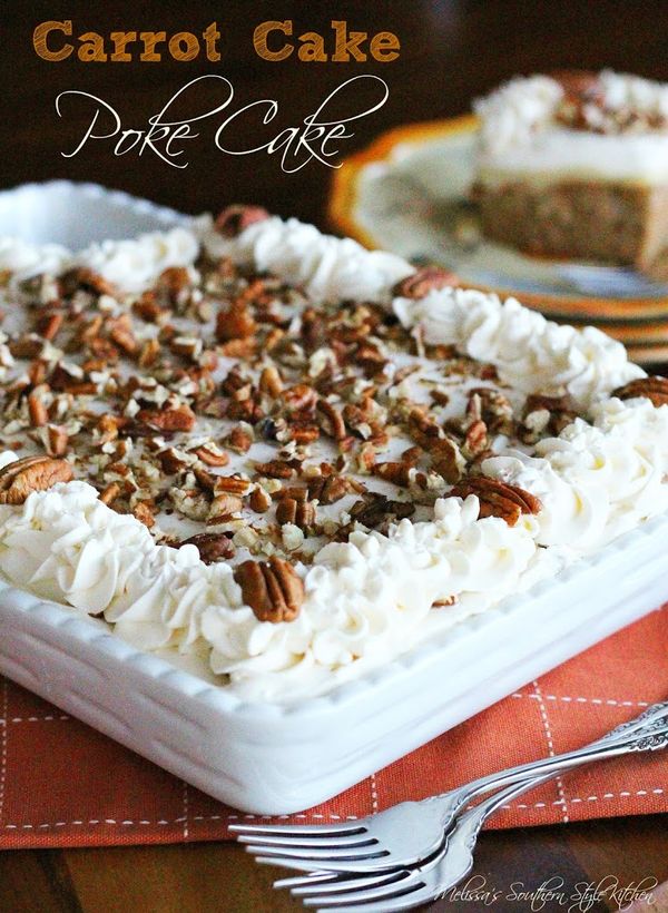 Carrot Cake Poke Cake