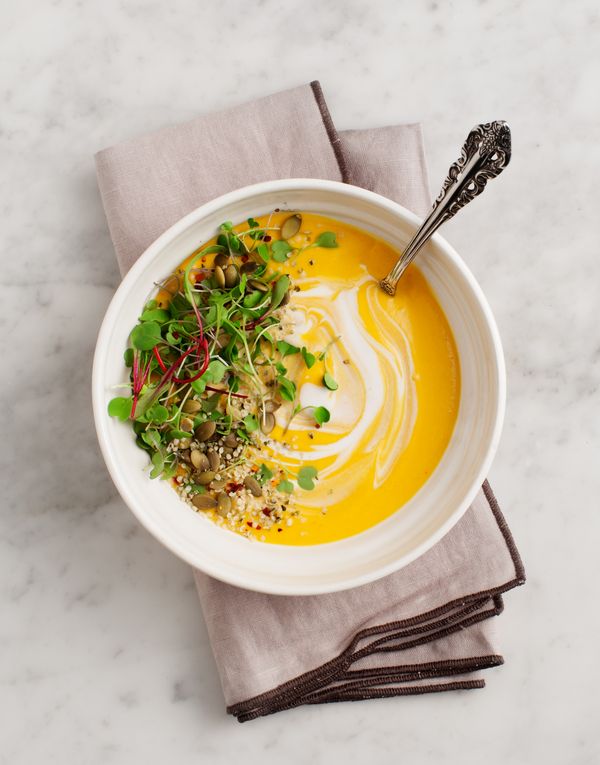 Carrot Gazpacho with Lemongrass