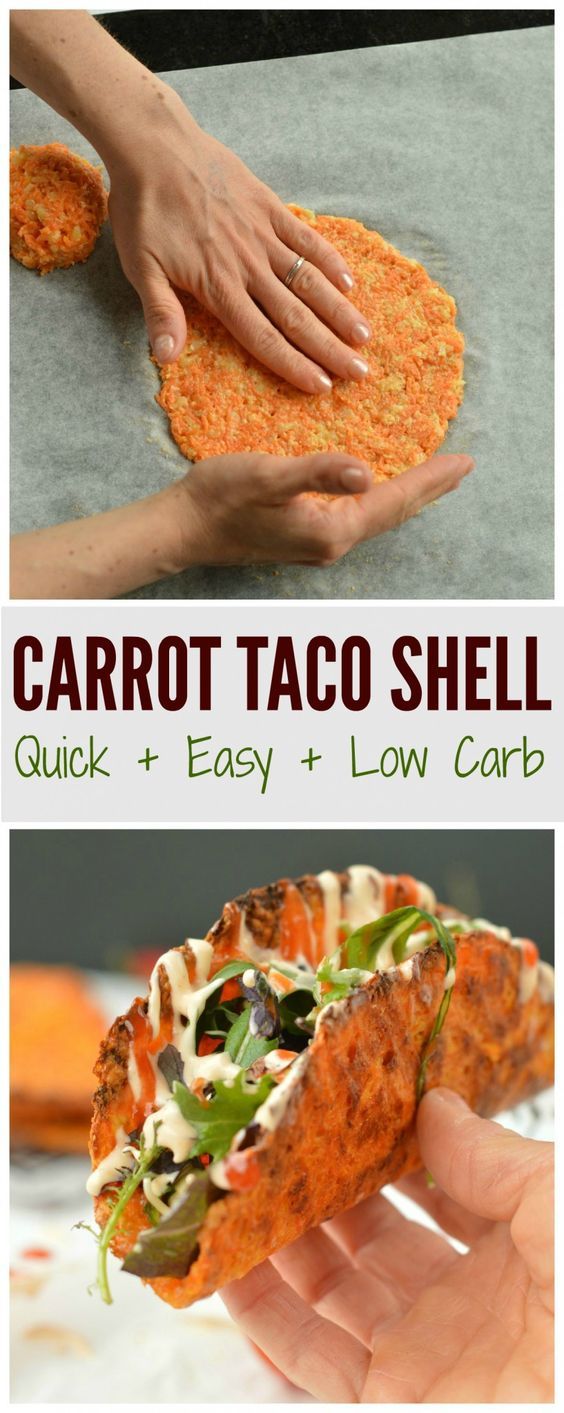 Carrot taco shells