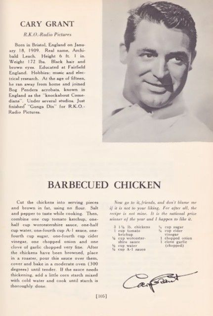 Cary Grant’s Oven-Barbecued Chicken