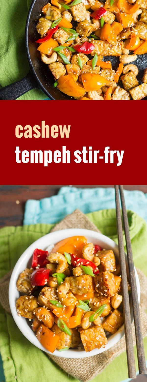 Cashew Tempeh Stir-Fry