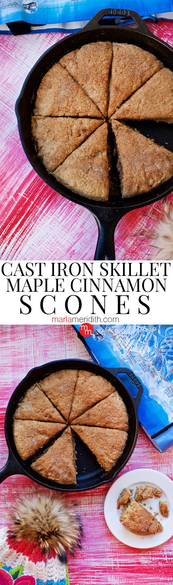 Cast Iron Skillet Maple Cinnamon Scones