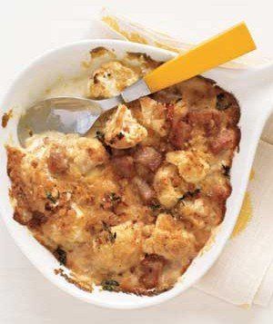 Cauliflower and Ham Gratin