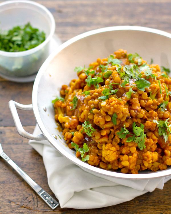 Cauliflower and Yellow Lentil Curry