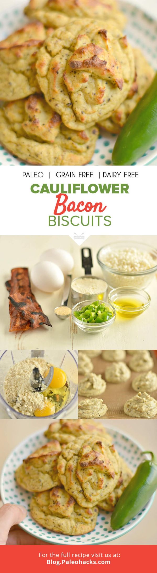 Cauliflower Bacon Biscuits