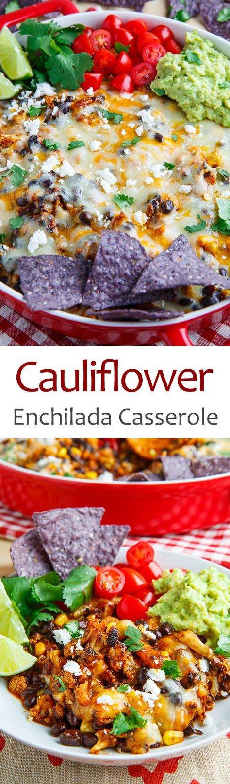 Cauliflower Enchilada Casserole