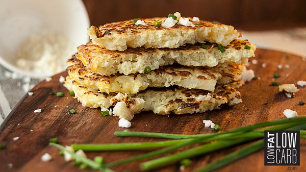 Cauliflower hash browns are a low-carb breakfast alternative