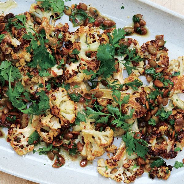 Cauliflower With Pumpkin Seeds, Brown Butter, and Lime