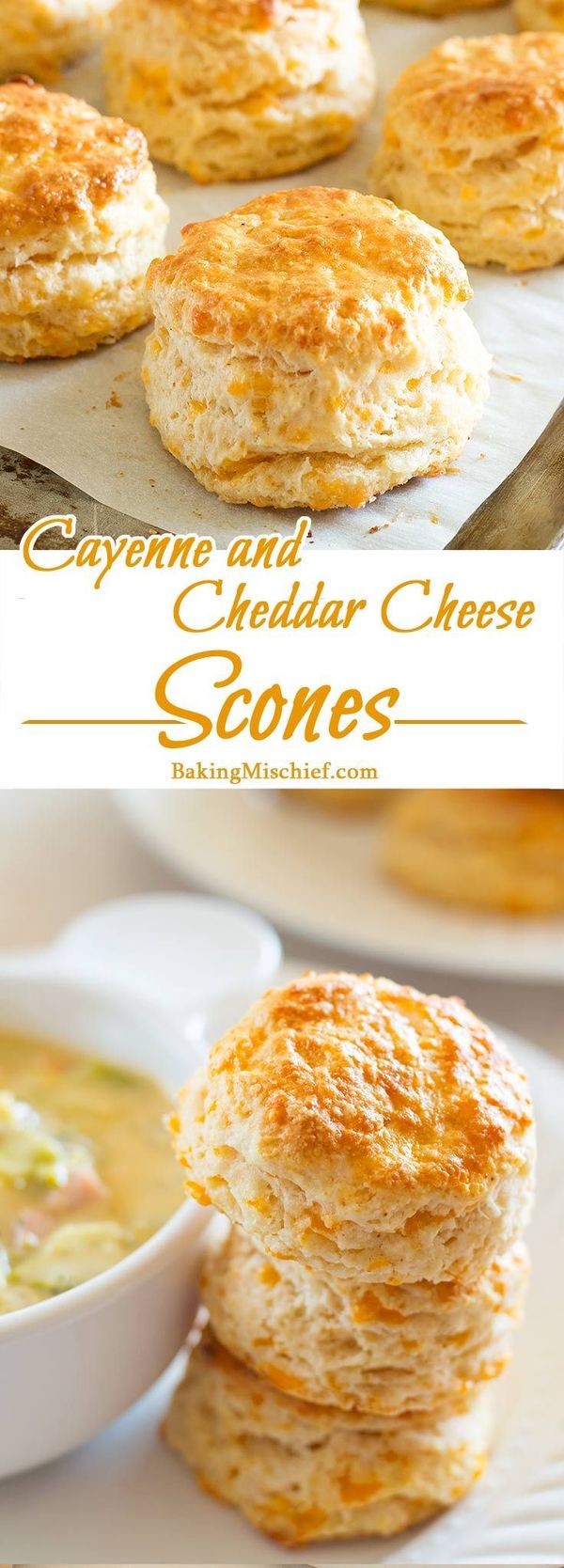 Cayenne and Cheddar Cheese Scones