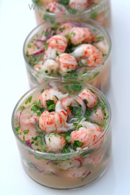 Ceviche de langostinos