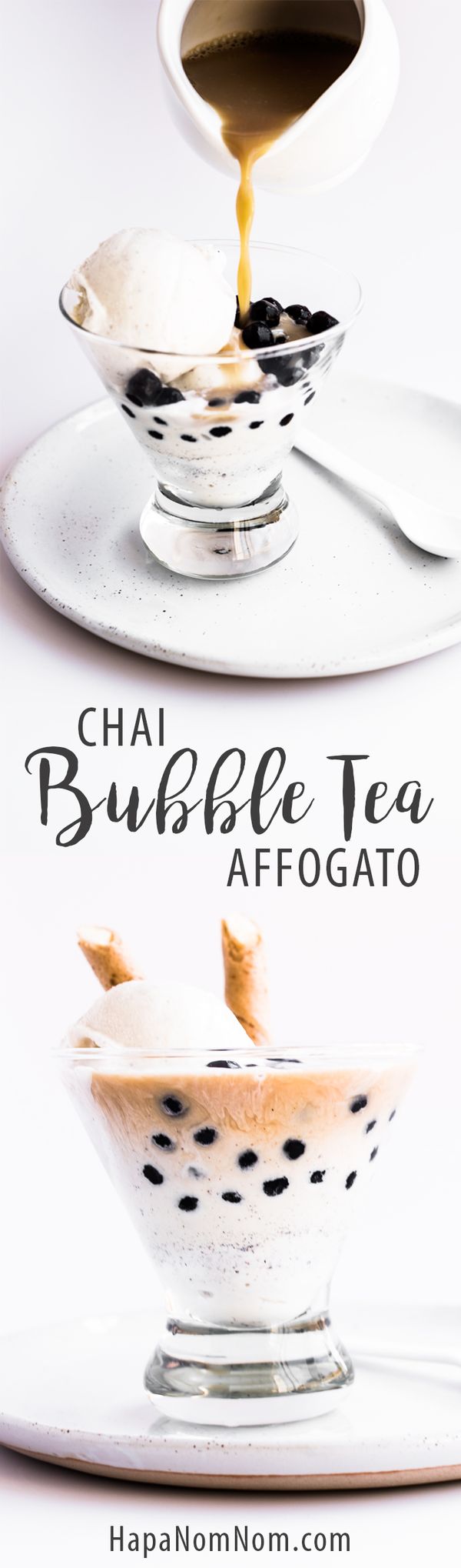 Chai Bubble Tea Affogato