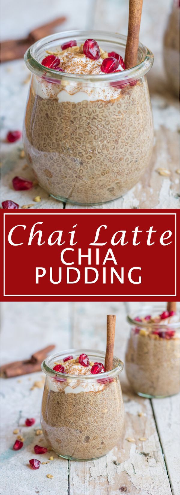 Chai latte chia pudding