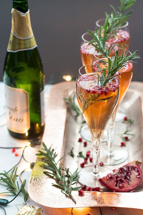 Champagne Pomegranate Spritzers