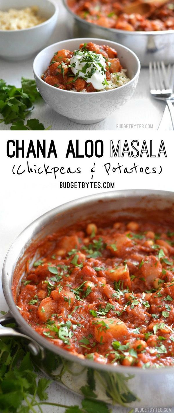 Chana Aloo Masala (Chickpea and Potato Masala