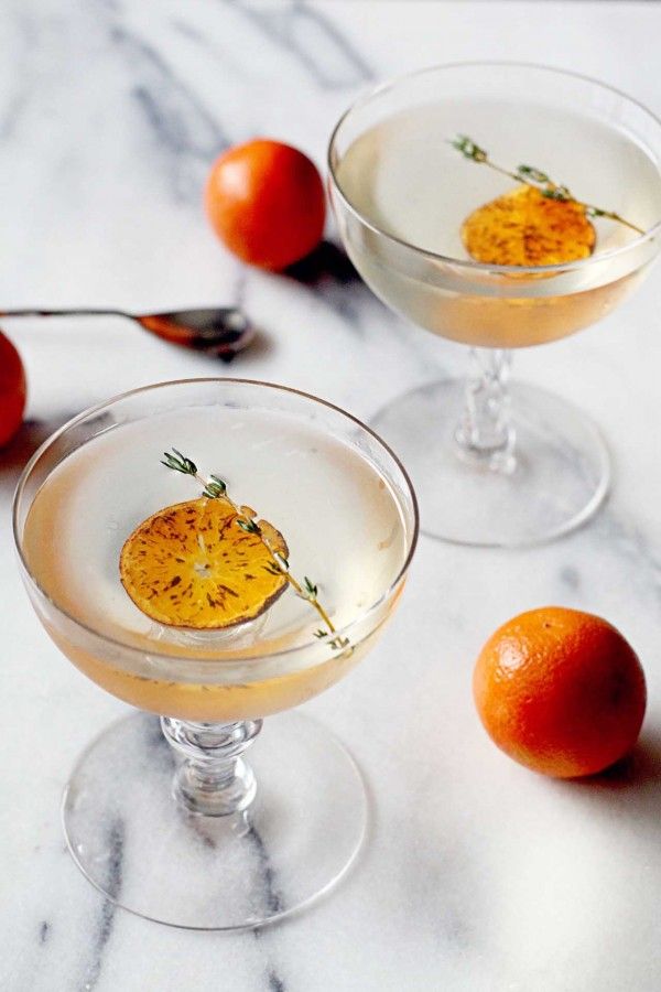 Charred Mandarin Martini