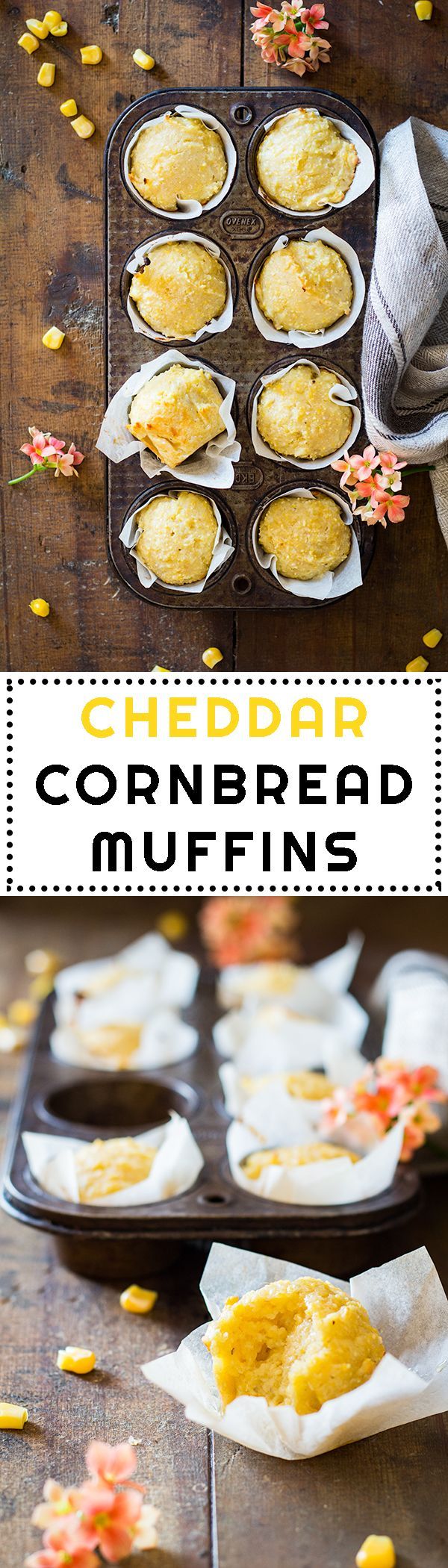 Cheddar Cornbread Muffins