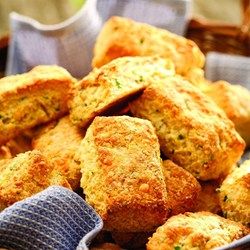 Cheddar Cornmeal Biscuits with Chives