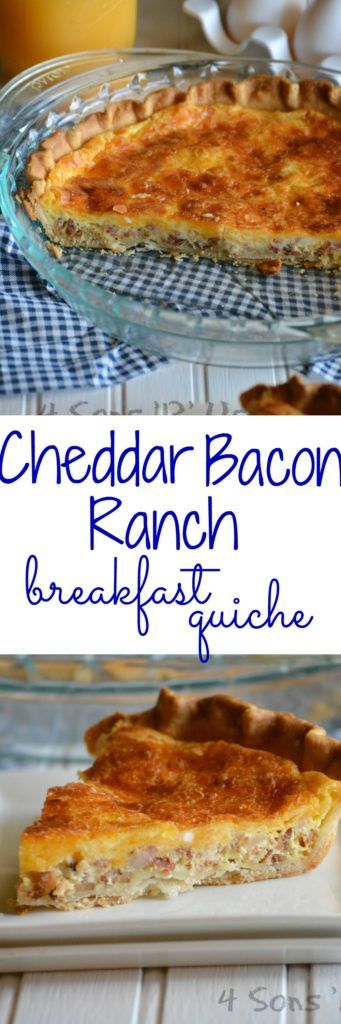 Cheddar Ranch Bacon Quiche