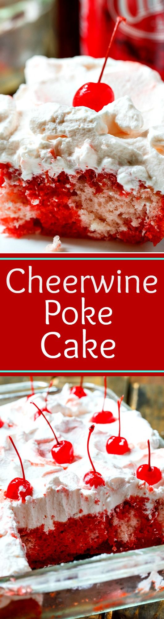 Cheerwine Poke Cake