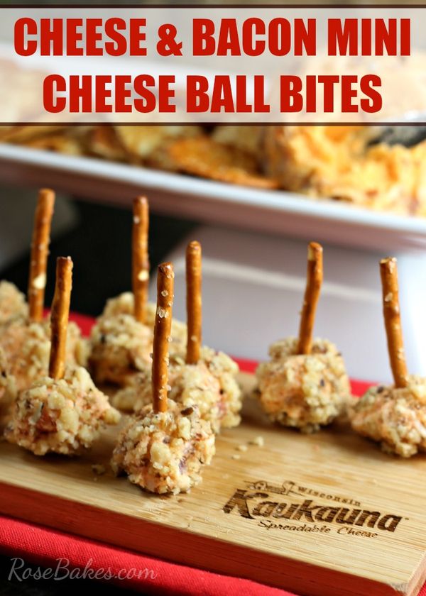 Cheese & Bacon Mini Cheese Ball Bites