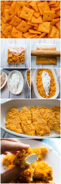 Cheese Nips Crusted Chicken Tenders