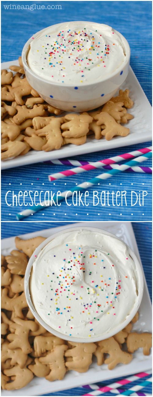 Cheesecake Cake Batter Dip