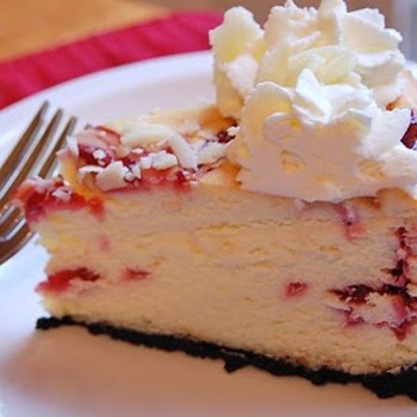 Cheesecake Factory's White Chocolate Raspberry Truffle Cheesecake