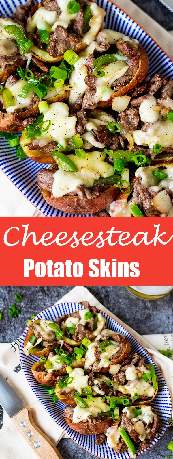 Cheesesteak Potato Skins