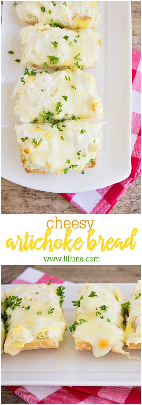 Cheesy Artichoke Bread