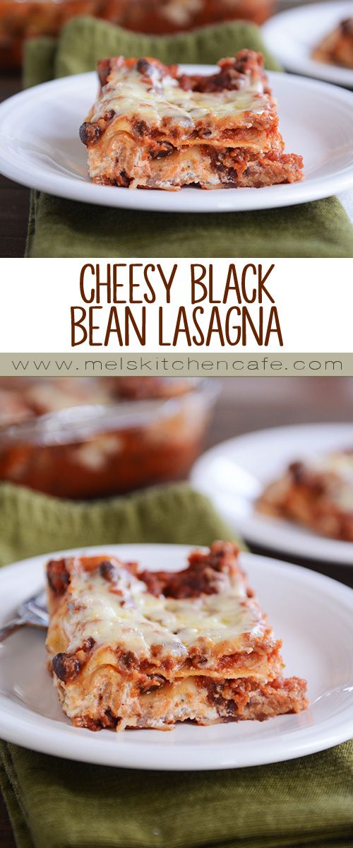 Cheesy Black Bean Lasagna