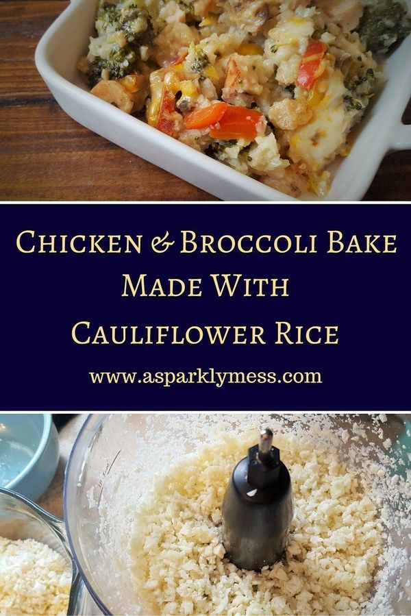 Cheesy Cauliflower Chicken Casserole