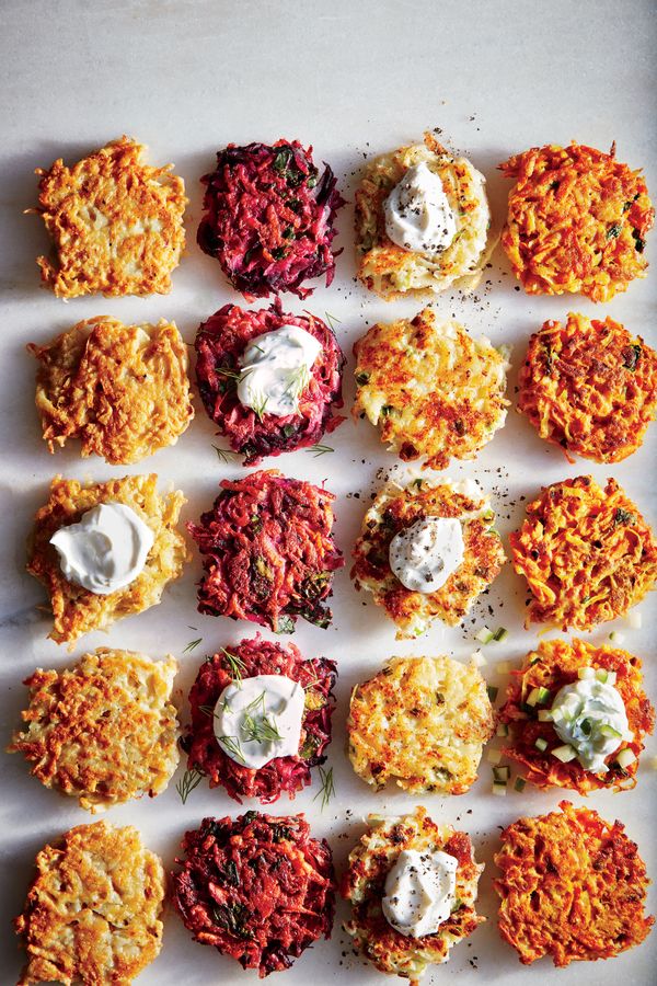 Cheesy Cauliflower Latkes