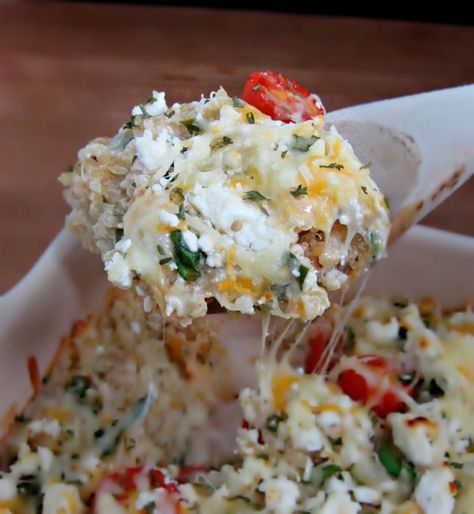 Cheesy Greek-Style Baked Quinoa