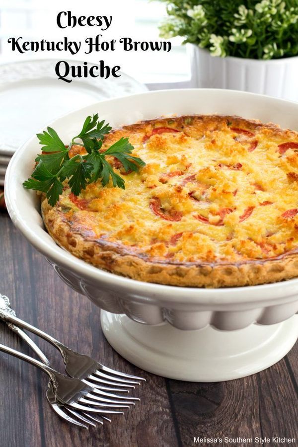 Cheesy Kentucky Hot Brown Quiche