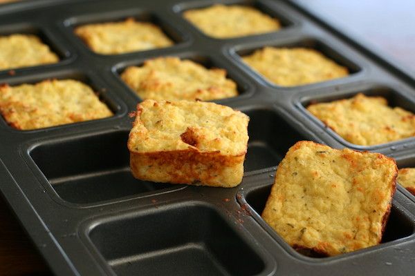 Cheesy Mashed Cauliflower Puffs (Low Carb