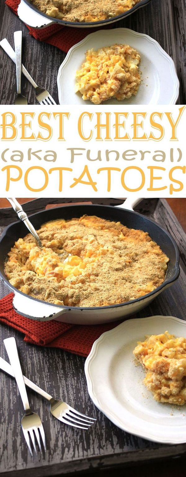 Cheesy Potatoes aka Funeral Potatoes Side Dish